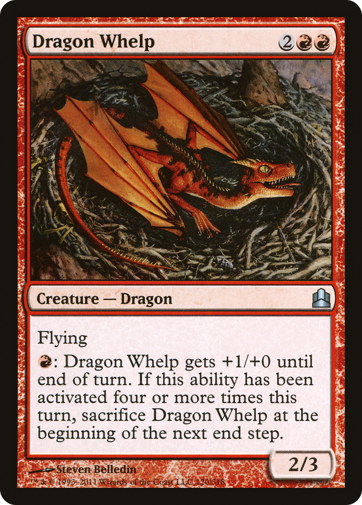 Dragon Whelp (CMD-120) - Commander 2011 - Premium MTG Single from Wizards of the Coast - Just $0.08! Shop now at Game Crave Tournament Store