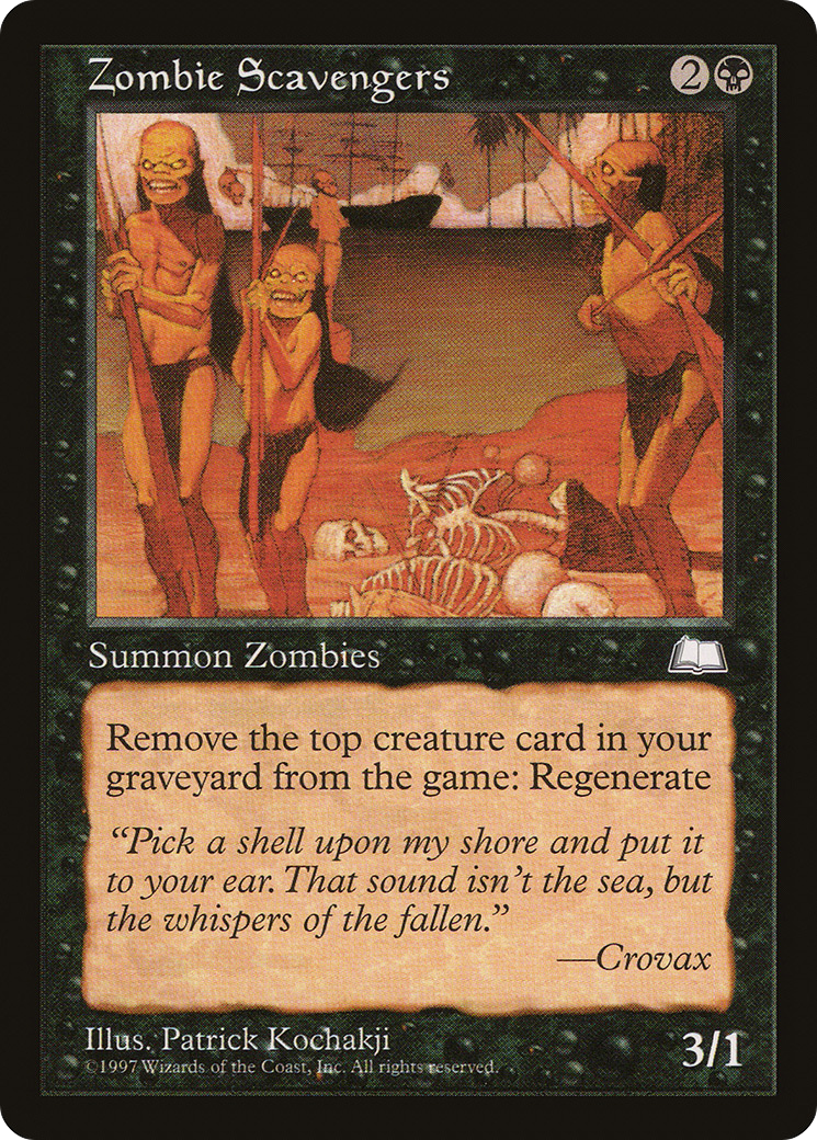 Zombie Scavengers (WTH-087) - Weatherlight - Premium MTG Single from Wizards of the Coast - Just $0.08! Shop now at Game Crave Tournament Store