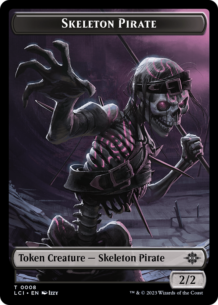 Skeleton Pirate (TLCI-008) - The Lost Caverns of Ixalan Tokens Foil - Premium MTG Single from Wizards of the Coast - Just $0! Shop now at Game Crave Tournament Store