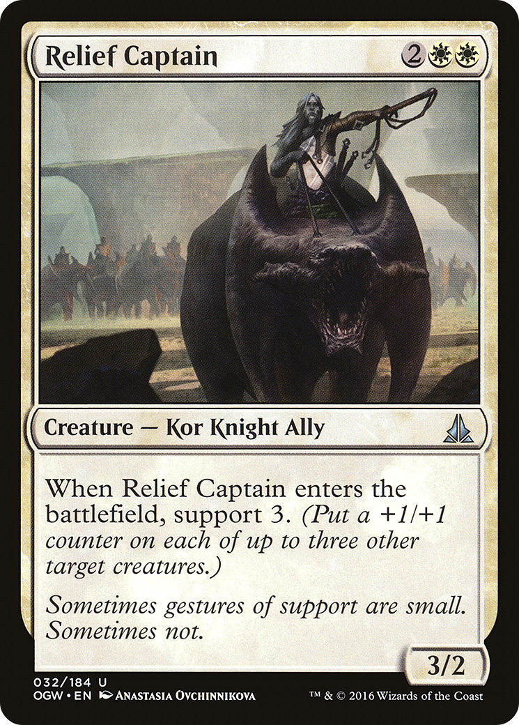 Relief Captain (OGW-032) - Oath of the Gatewatch Foil - Premium MTG Single from Wizards of the Coast - Just $0.08! Shop now at Game Crave Tournament Store