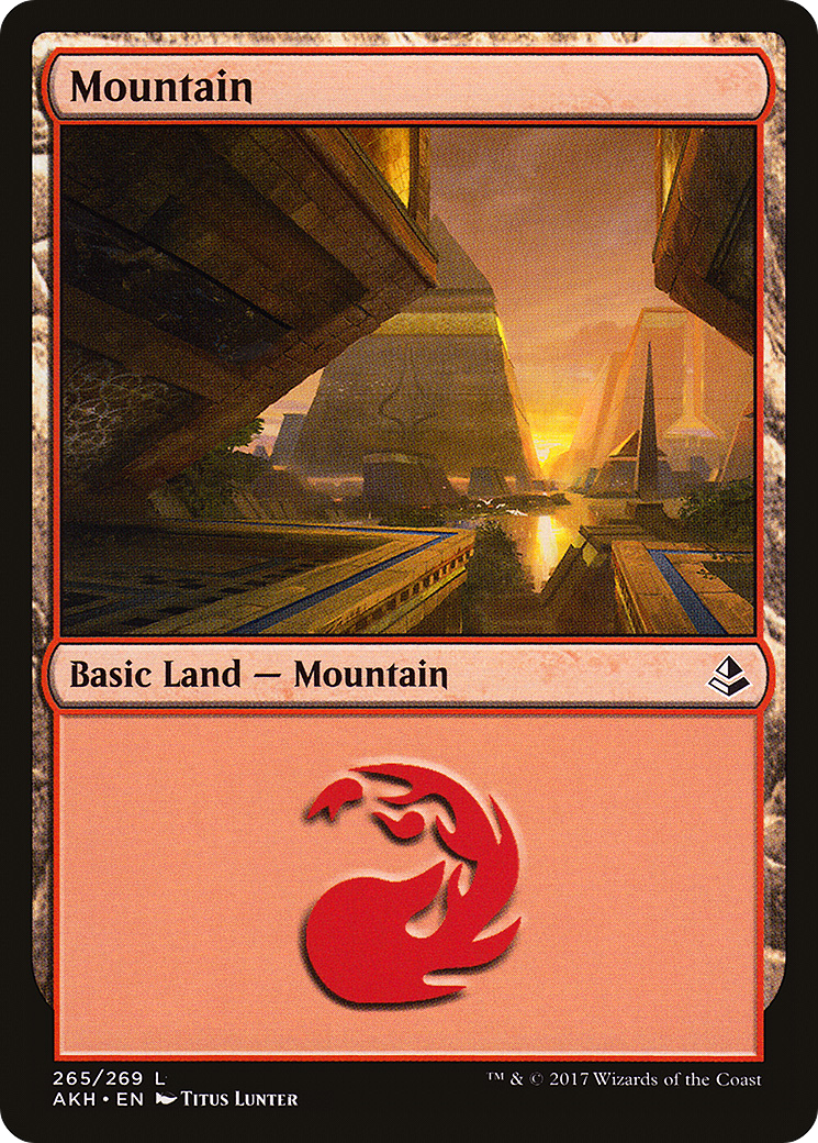 Mountain (AKH-265) - Amonkhet Foil - Premium MTG Single from Wizards of the Coast - Just $0.12! Shop now at Game Crave Tournament Store