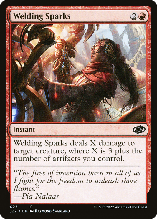 Welding Sparks (J22-623) - Jumpstart 2022 - Premium MTG Single from Wizards of the Coast - Just $0.08! Shop now at Game Crave Tournament Store