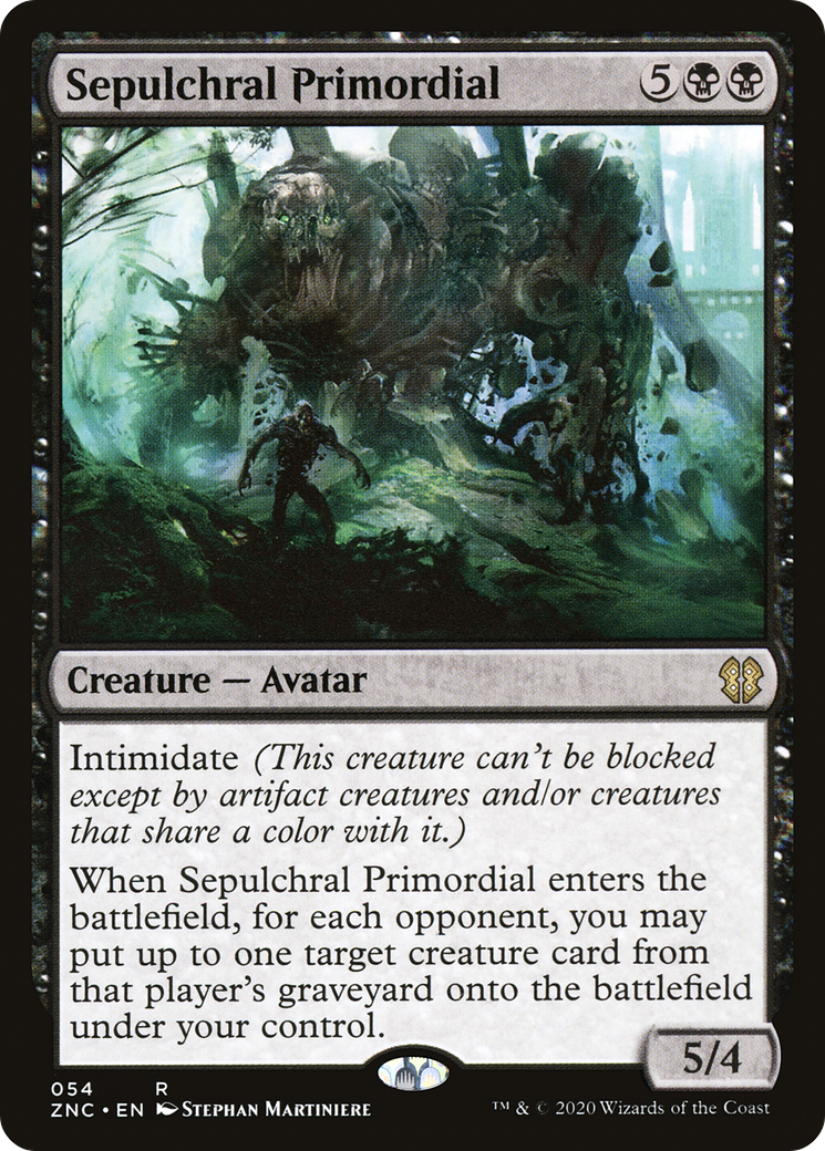 Sepulchral Primordial (ZNC-054) - Zendikar Rising Commander - Premium MTG Single from Wizards of the Coast - Just $0.23! Shop now at Game Crave Tournament Store