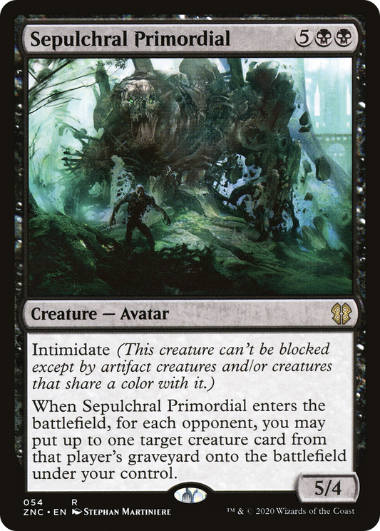 Sepulchral Primordial (ZNC-054) - Zendikar Rising Commander - Premium MTG Single from Wizards of the Coast - Just $0.23! Shop now at Game Crave Tournament Store