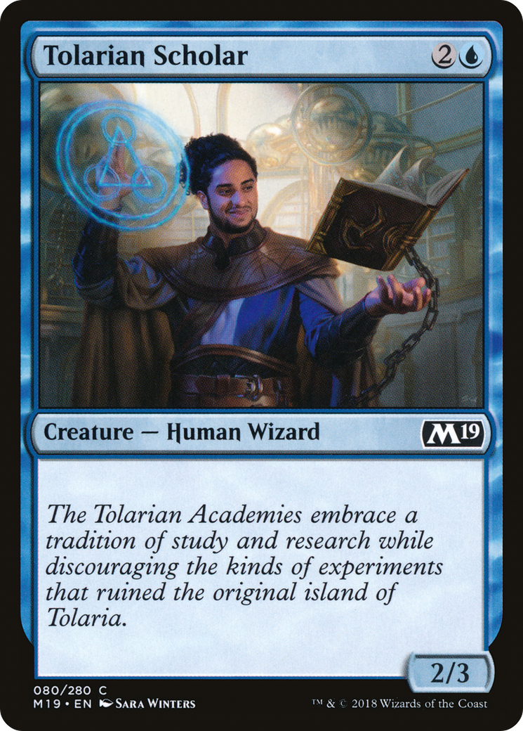Tolarian Scholar (M19-080) - Core Set 2019 - Premium MTG Single from Wizards of the Coast - Just $0.08! Shop now at Game Crave Tournament Store