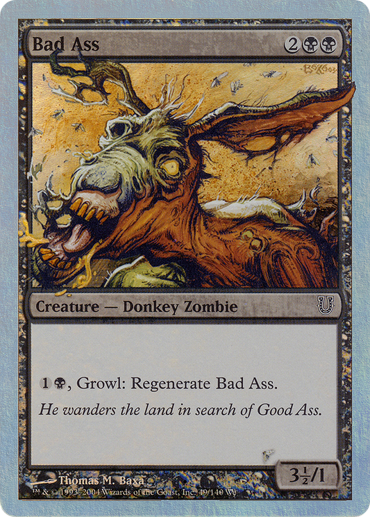 Bad Ass (UNH-49★) - Unhinged Foil - Premium MTG Single from Wizards of the Coast - Just $3.10! Shop now at Game Crave Tournament Store