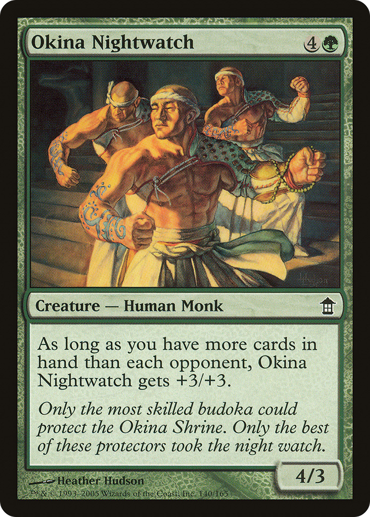 Okina Nightwatch (SOK-140) - Saviors of Kamigawa - Premium MTG Single from Wizards of the Coast - Just $0.08! Shop now at Game Crave Tournament Store