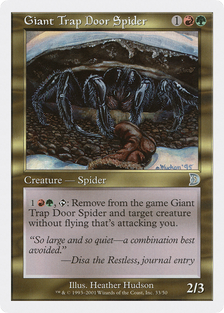 Giant Trap Door Spider (DKM-033) - Deckmasters - Premium MTG Single from Wizards of the Coast - Just $0.26! Shop now at Game Crave Tournament Store