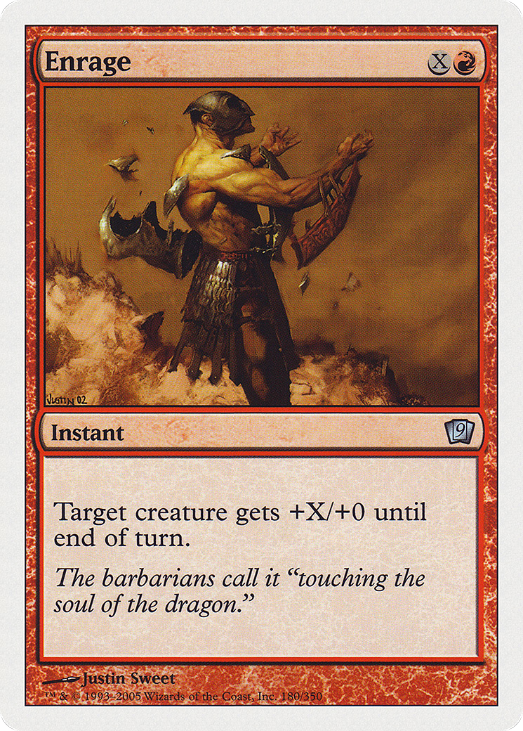 Enrage (9ED-180) - Ninth Edition - Premium MTG Single from Wizards of the Coast - Just $0.08! Shop now at Game Crave Tournament Store