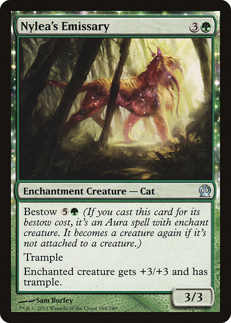 Nylea's Emissary (THS-168) - Theros: (nyxtouched) Foil - Premium MTG Single from Wizards of the Coast - Just $0.10! Shop now at Game Crave Tournament Store