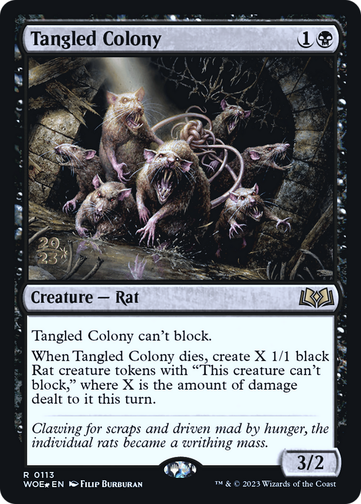 Tangled Colony (PWOE-113S) - Wilds of Eldraine Promos Foil - Premium MTG Single from Wizards of the Coast - Just $0.22! Shop now at Game Crave Tournament Store