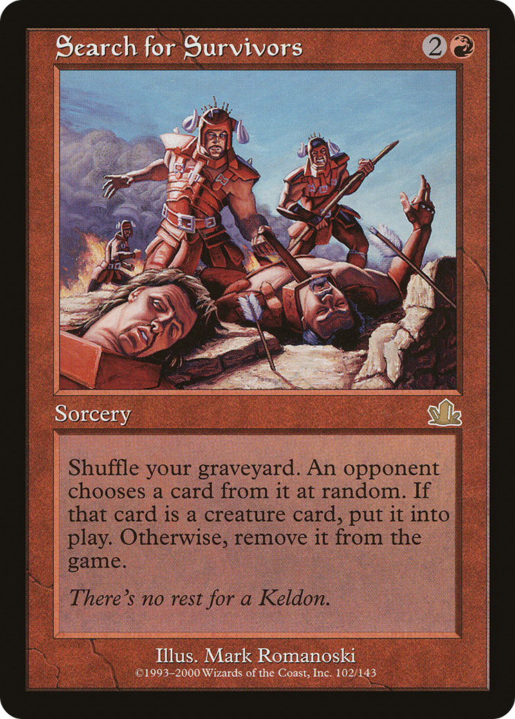 Search for Survivors (PCY-102) - Prophecy Foil - Premium MTG Single from Wizards of the Coast - Just $1.07! Shop now at Game Crave Tournament Store