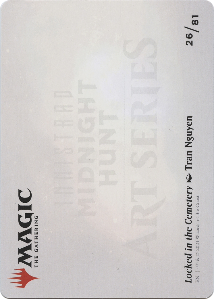 Locked in the Cemetery // Locked in the Cemetery (AMID-026) - Midnight Hunt Art Series (Borderless) Foil - Premium MTG Single from Wizards of the Coast - Just $0! Shop now at Game Crave Tournament Store