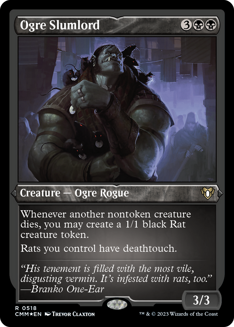 Ogre Slumlord (CMM-518) - Commander Masters Etched Foil - Premium MTG Single from Wizards of the Coast - Just $0.85! Shop now at Game Crave Tournament Store