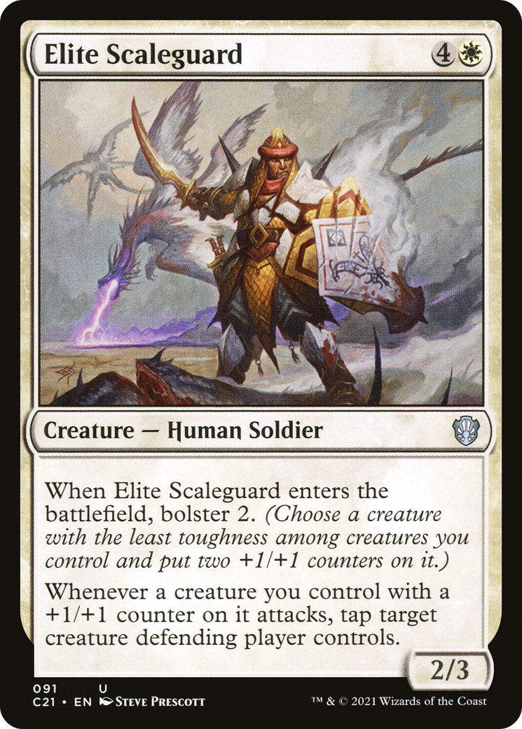 Elite Scaleguard (C21-091) - Commander 2021 - Premium MTG Single from Wizards of the Coast - Just $0.08! Shop now at Game Crave Tournament Store