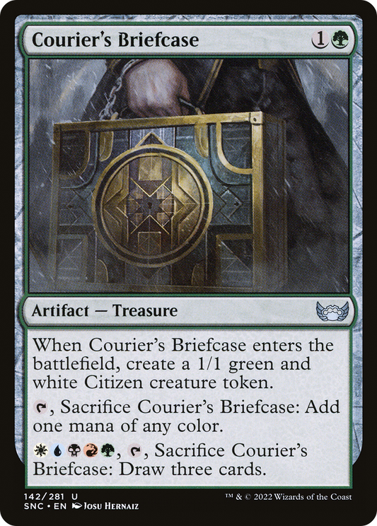 Courier's Briefcase (SNC-142) - Streets of New Capenna - Premium MTG Single from Wizards of the Coast - Just $0.08! Shop now at Game Crave Tournament Store