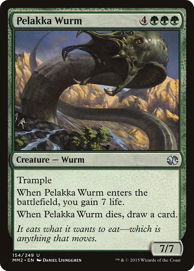 Pelakka Wurm (MM2-154) - Modern Masters 2015 - Premium MTG Single from Wizards of the Coast - Just $0.08! Shop now at Game Crave Tournament Store