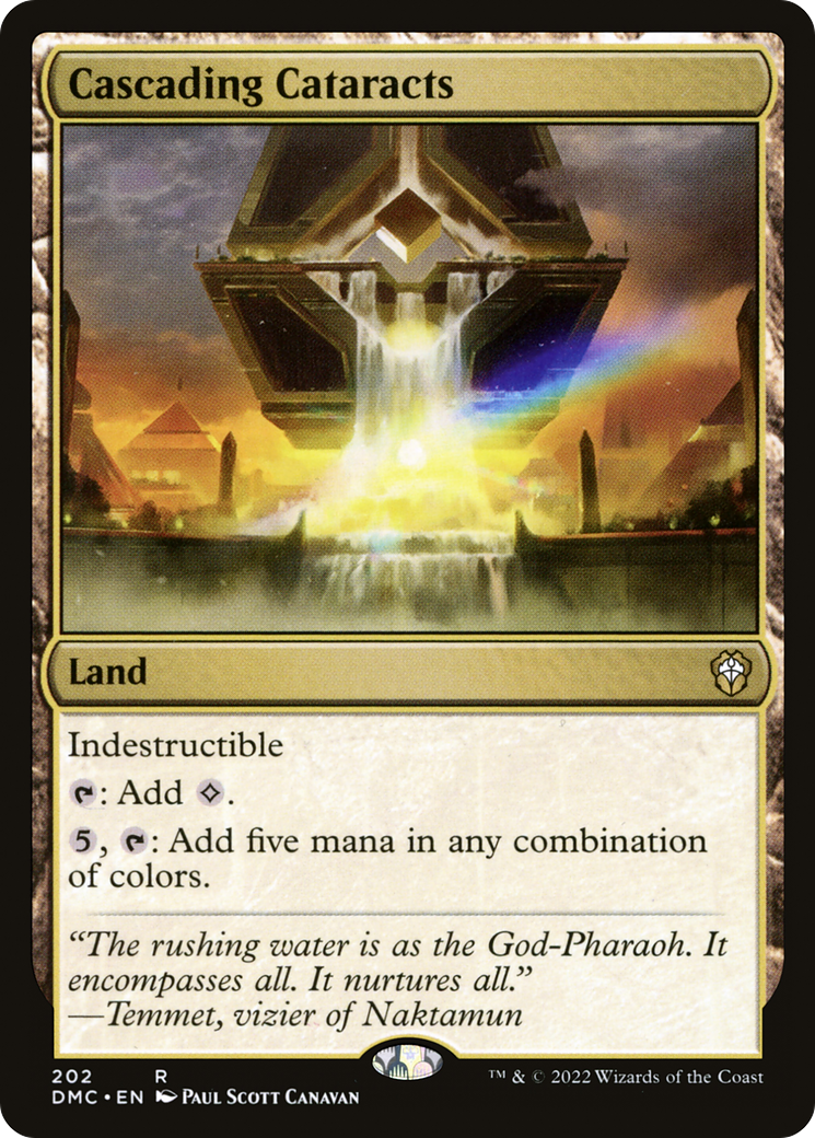 Cascading Cataracts (DMC-202) - Dominaria United Commander - Premium MTG Single from Wizards of the Coast - Just $0.31! Shop now at Game Crave Tournament Store