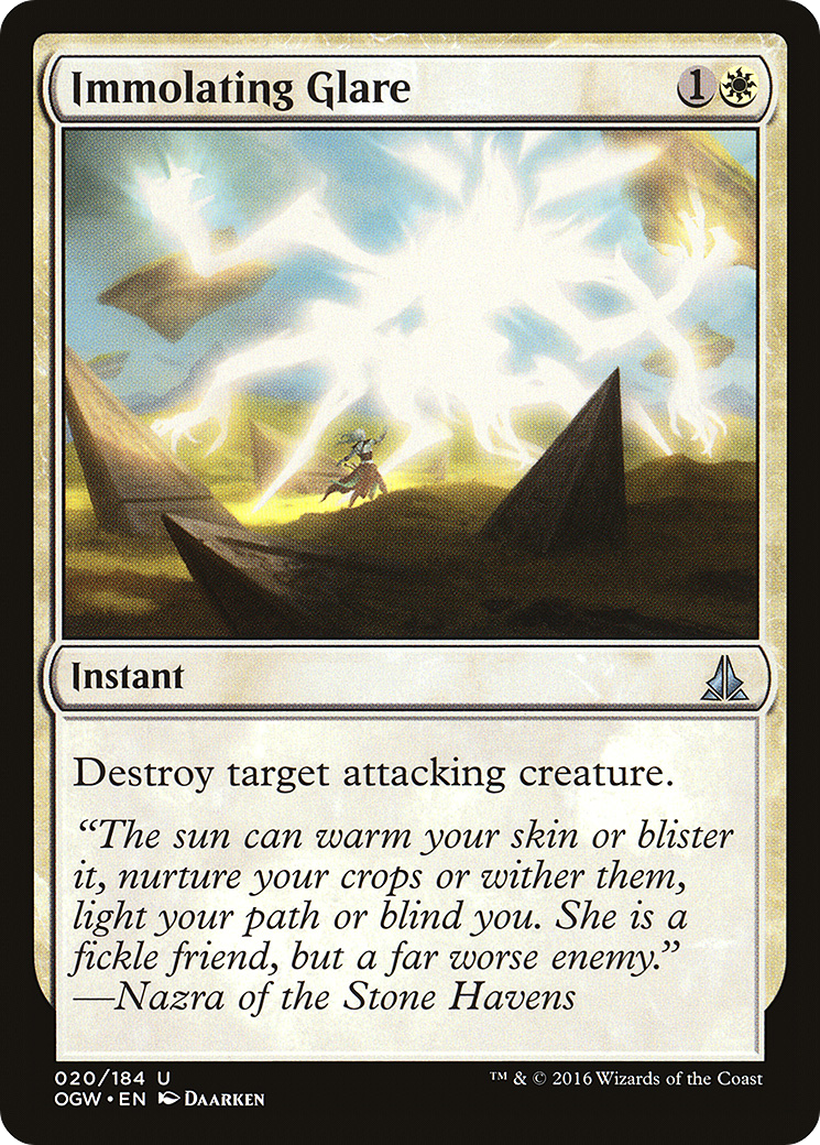 Immolating Glare (OGW-020) - Oath of the Gatewatch Foil - Premium MTG Single from Wizards of the Coast - Just $0.09! Shop now at Game Crave Tournament Store