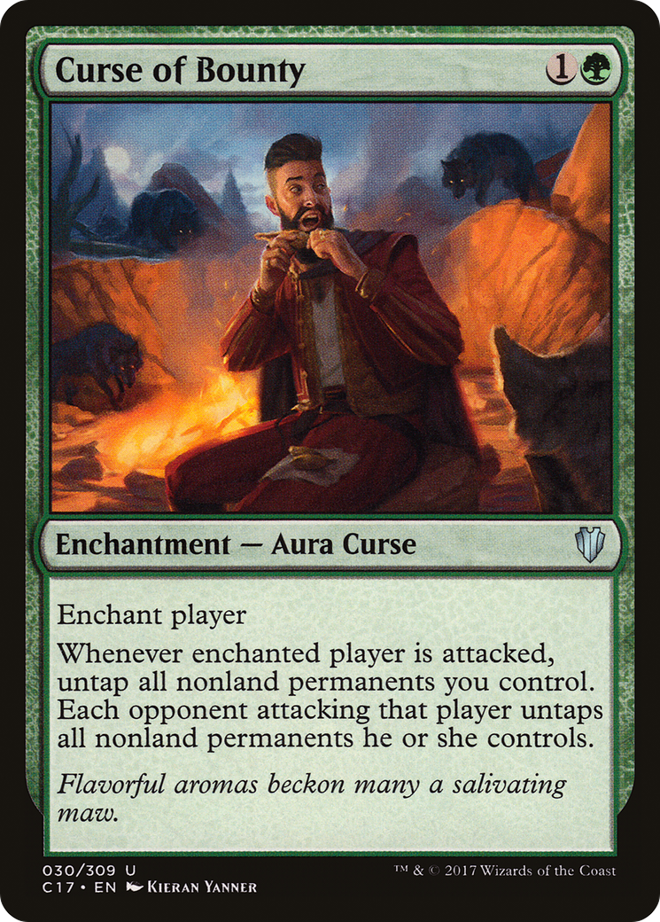 Curse of Bounty (C17-030) - Commander 2017 - Premium MTG Single from Wizards of the Coast - Just $0.13! Shop now at Game Crave Tournament Store