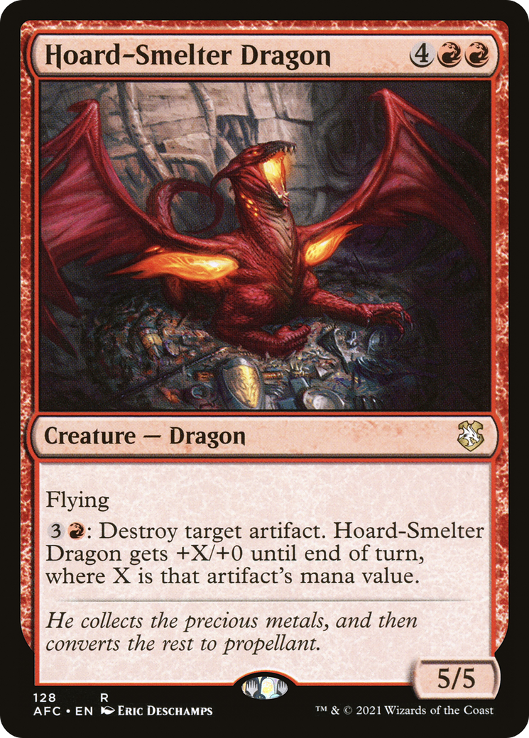 Hoard-Smelter Dragon (AFC-128) - Forgotten Realms Commander - Premium MTG Single from Wizards of the Coast - Just $0.08! Shop now at Game Crave Tournament Store