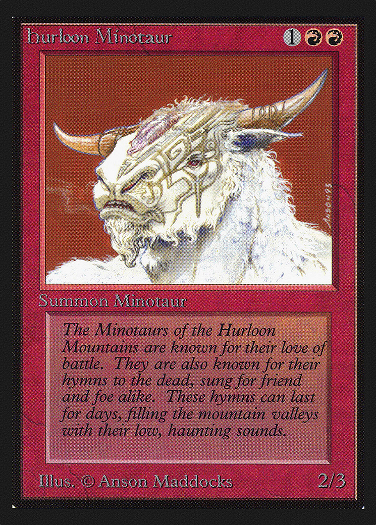 Hurloon Minotaur (CEI-159) - Intl. Collectors' Edition - Premium MTG Single from Wizards of the Coast - Just $1.24! Shop now at Game Crave Tournament Store
