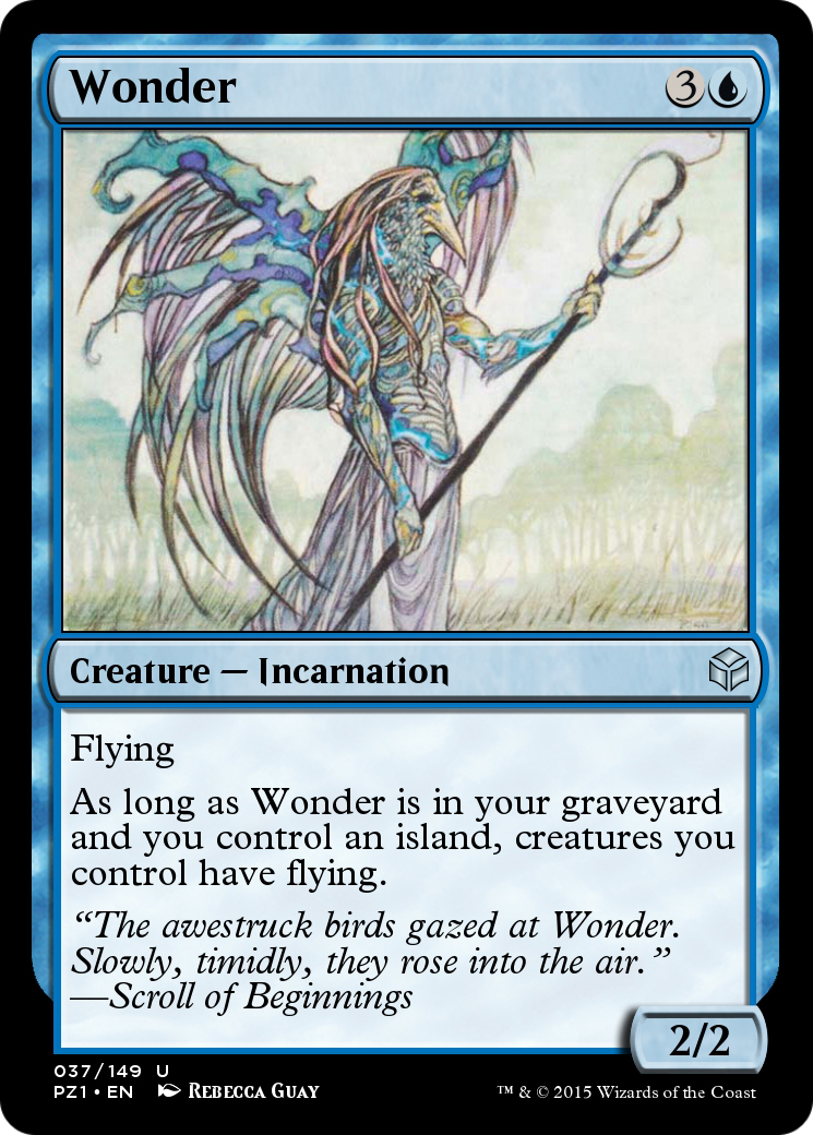 Wonder (PZ1-037) - Legendary Cube Prize Pack - Premium MTG Single from Wizards of the Coast - Just $0! Shop now at Game Crave Tournament Store