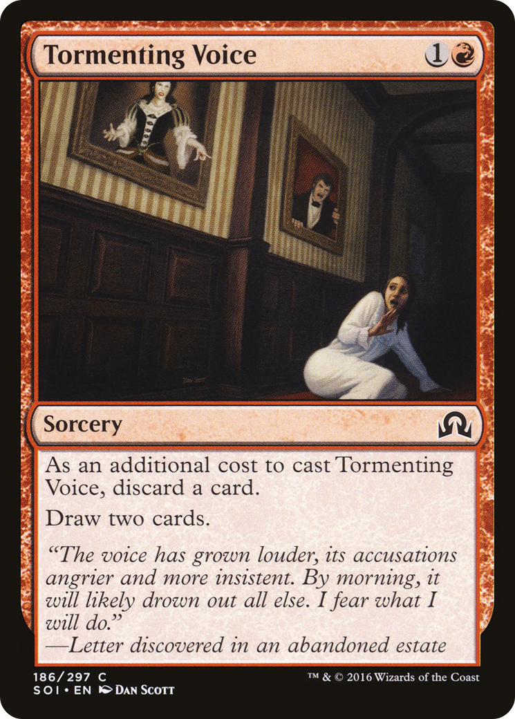 Tormenting Voice (SOI-186) - Shadows over Innistrad - Premium MTG Single from Wizards of the Coast - Just $0.08! Shop now at Game Crave Tournament Store