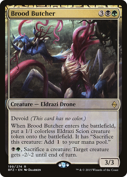 Brood Butcher (BFZ-199) - Battle for Zendikar: (devoid) - Premium MTG Single from Wizards of the Coast - Just $0.08! Shop now at Game Crave Tournament Store