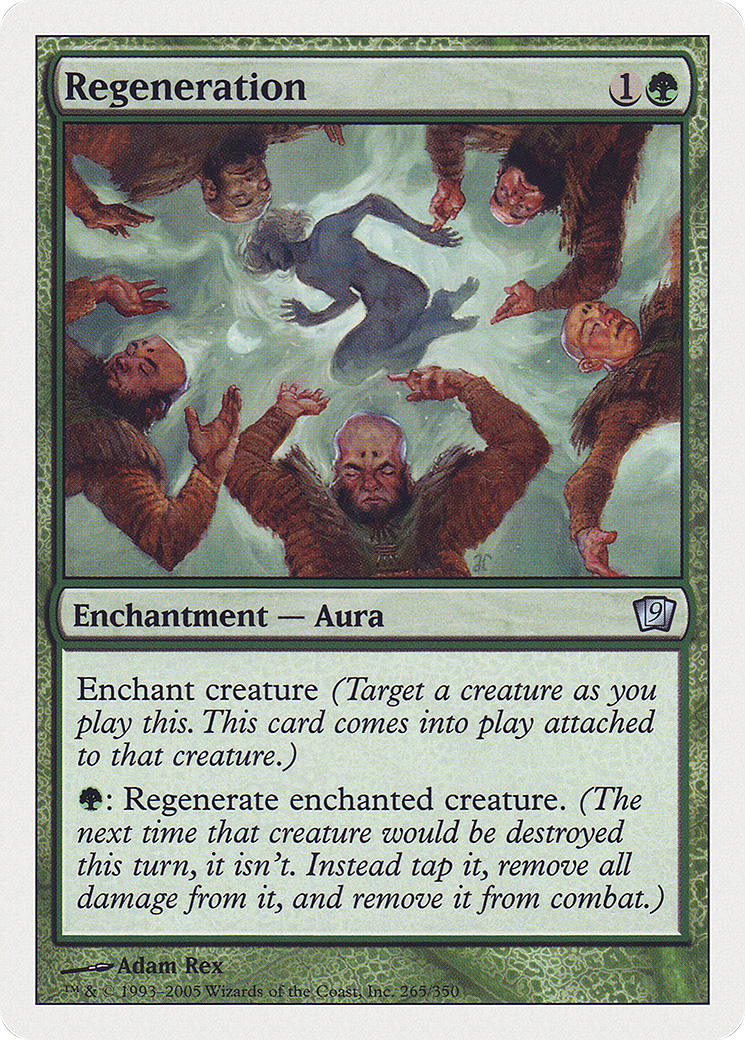 Regeneration (9ED-265) - Ninth Edition - Premium MTG Single from Wizards of the Coast - Just $0.09! Shop now at Game Crave Tournament Store