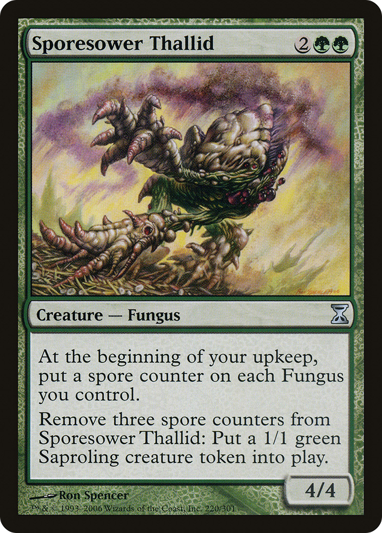 Sporesower Thallid (TSP-220) - Time Spiral Foil - Premium MTG Single from Wizards of the Coast - Just $0.39! Shop now at Game Crave Tournament Store