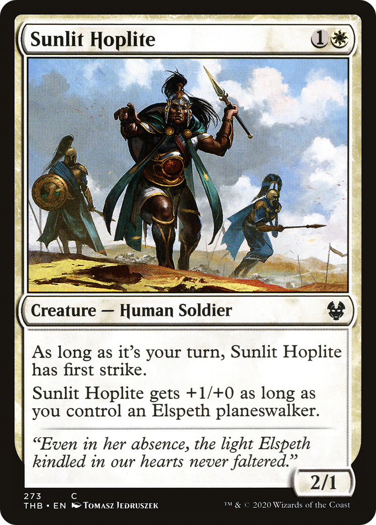 Sunlit Hoplite (THB-273) - Theros Beyond Death - Premium MTG Single from Wizards of the Coast - Just $0.08! Shop now at Game Crave Tournament Store