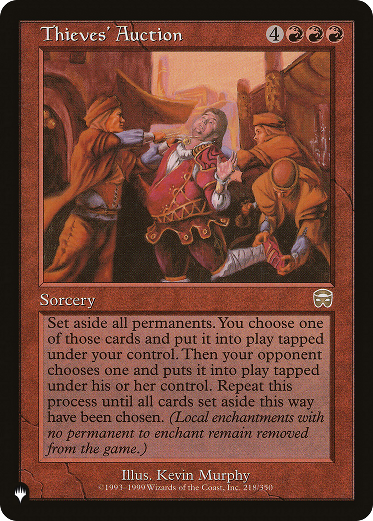Thieves' Auction (PLIST-542) - The List - Premium MTG Single from Wizards of the Coast - Just $1.52! Shop now at Game Crave Tournament Store