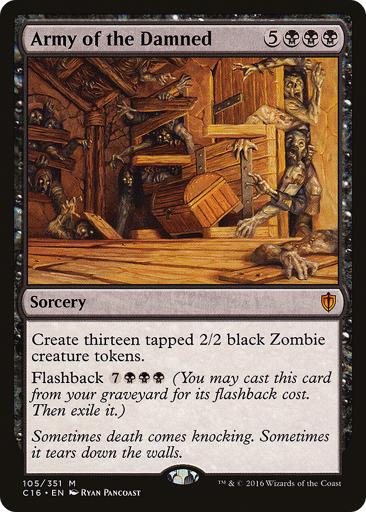 Army of the Damned (C16-105) - Commander 2016 - Premium MTG Single from Wizards of the Coast - Just $0.17! Shop now at Game Crave Tournament Store
