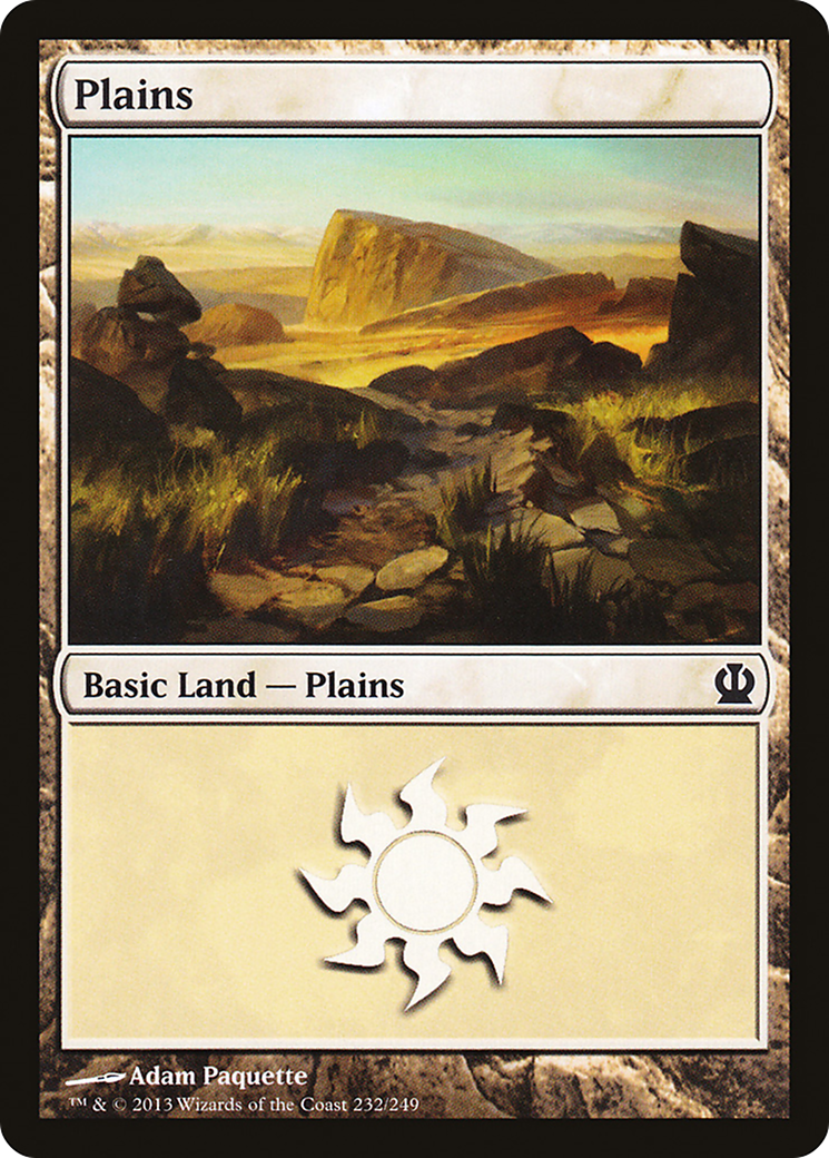 Plains (THS-232) - Theros Foil - Premium MTG Single from Wizards of the Coast - Just $0.17! Shop now at Game Crave Tournament Store