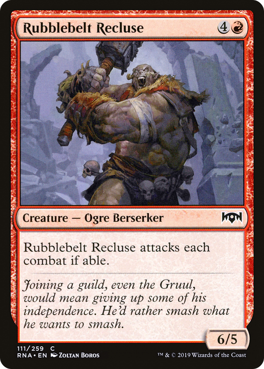 Rubblebelt Recluse (RNA-111) - Ravnica Allegiance - Premium MTG Single from Wizards of the Coast - Just $0.08! Shop now at Game Crave Tournament Store