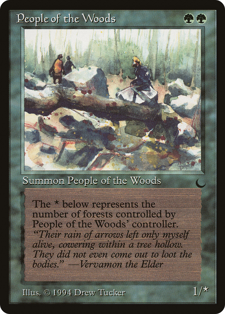 People of the Woods (DRK-083) - The Dark - Premium MTG Single from Wizards of the Coast - Just $0.21! Shop now at Game Crave Tournament Store