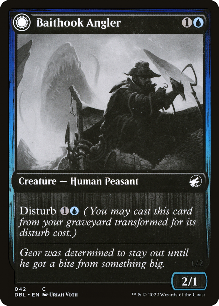 Baithook Angler // Hook-Haunt Drifter (DBL-042) - Innistrad: Double Feature: (Double Faced Transform) - Premium MTG Single from Wizards of the Coast - Just $0.08! Shop now at Game Crave Tournament Store