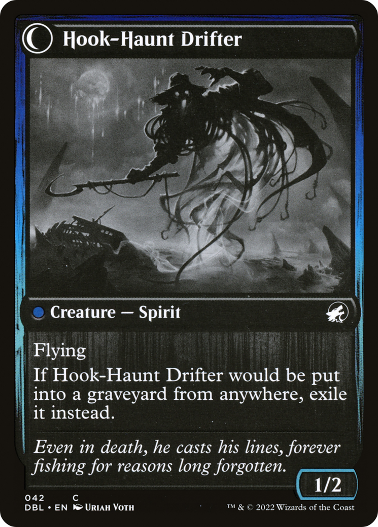 Baithook Angler // Hook-Haunt Drifter (DBL-042) - Innistrad: Double Feature: (Double Faced Transform) Foil - Premium MTG Single from Wizards of the Coast - Just $0.08! Shop now at Game Crave Tournament Store