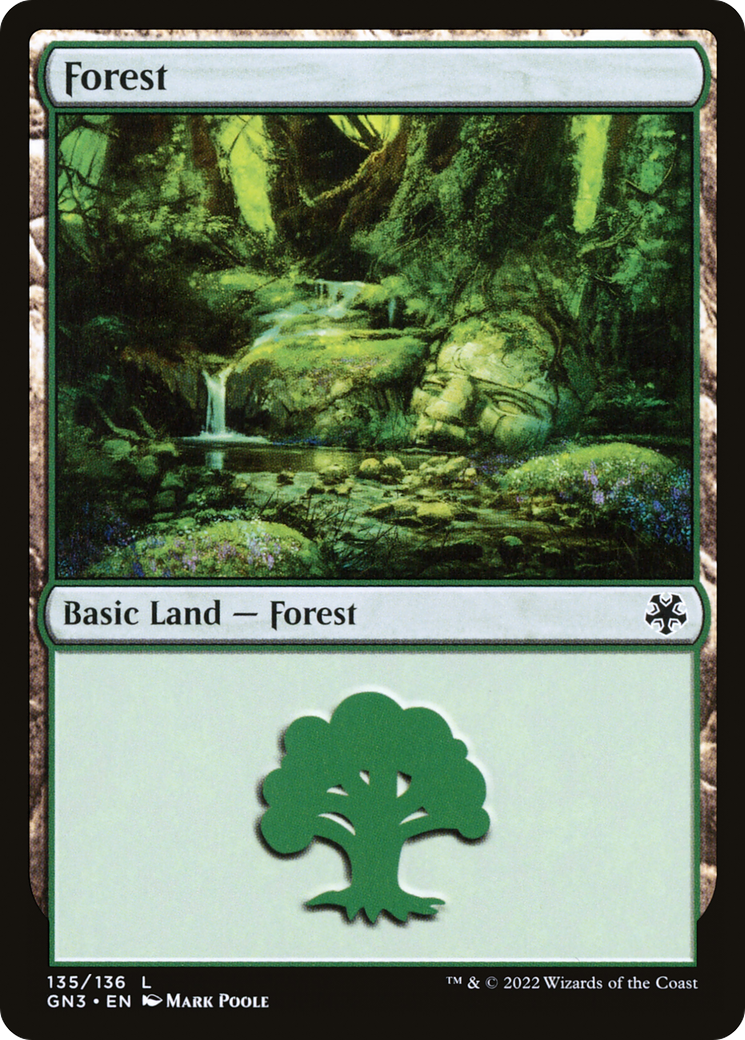 Forest (GN3-135) - Game Night: Free-for-All - Premium MTG Single from Wizards of the Coast - Just $0.25! Shop now at Game Crave Tournament Store