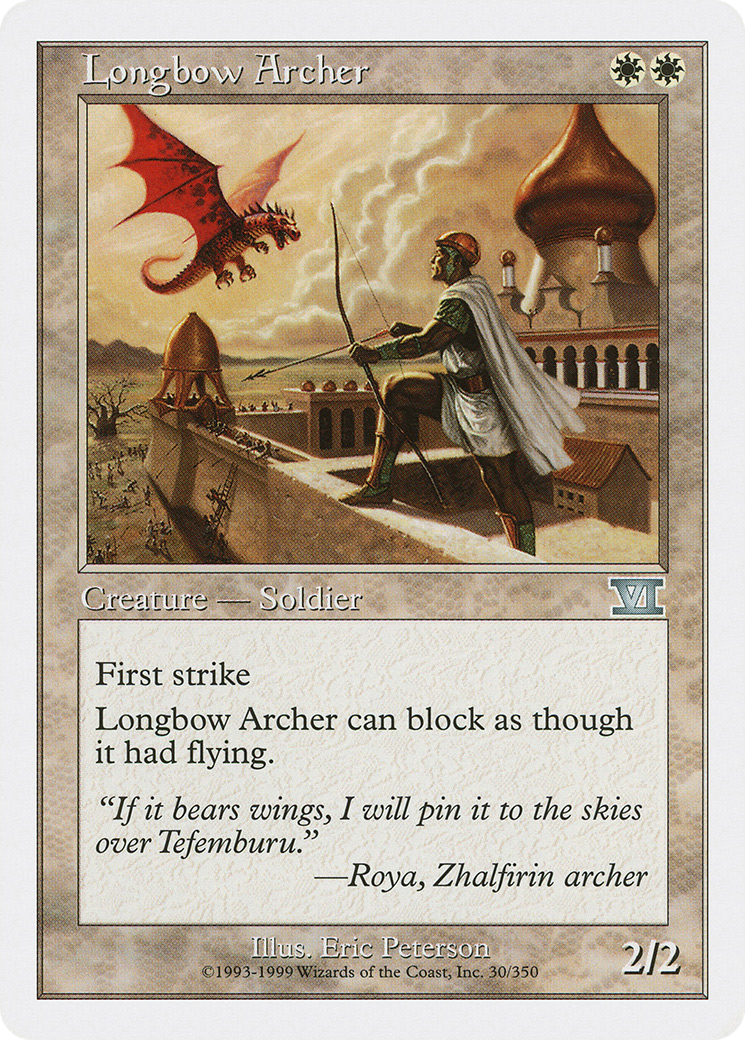 Longbow Archer (6ED-030) - Classic Sixth Edition - Premium MTG Single from Wizards of the Coast - Just $0.08! Shop now at Game Crave Tournament Store