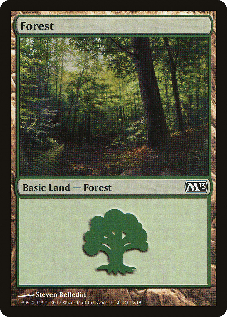 Forest (M13-247) - Magic 2013 - Premium MTG Single from Wizards of the Coast - Just $0.08! Shop now at Game Crave Tournament Store