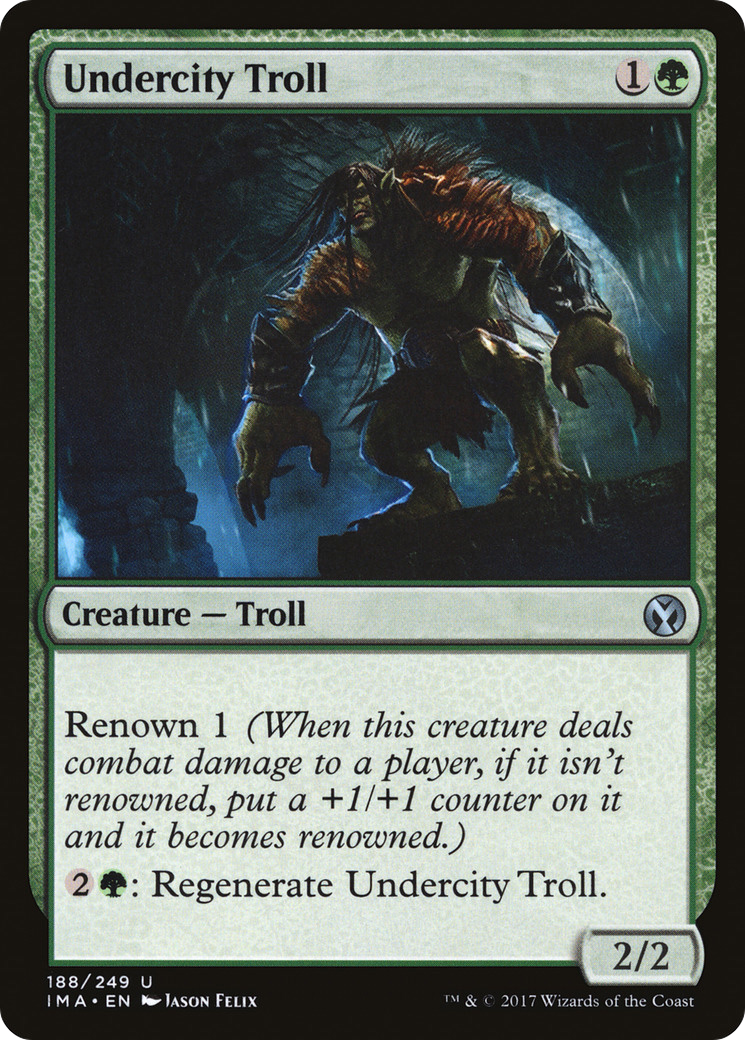 Undercity Troll (IMA-188) - Iconic Masters Foil - Premium MTG Single from Wizards of the Coast - Just $0.08! Shop now at Game Crave Tournament Store