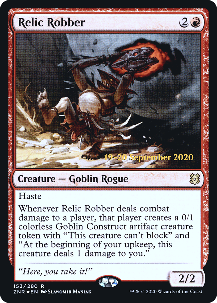 Relic Robber (PZNR-153S) - Zendikar Rising Promos Foil - Premium MTG Single from Wizards of the Coast - Just $0.11! Shop now at Game Crave Tournament Store