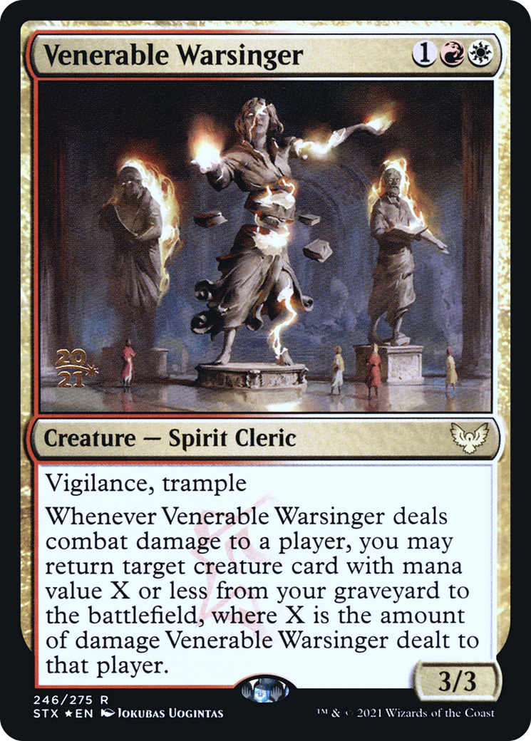 Venerable Warsinger (PSTX-246S) - Strixhaven: School of Mages Promos Foil - Premium MTG Single from Wizards of the Coast - Just $0.08! Shop now at Game Crave Tournament Store