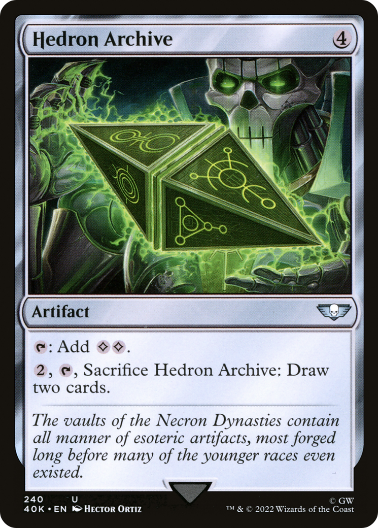 Hedron Archive (40K-240) - Warhammer 40,000 Commander - Premium MTG Single from Wizards of the Coast - Just $0.08! Shop now at Game Crave Tournament Store