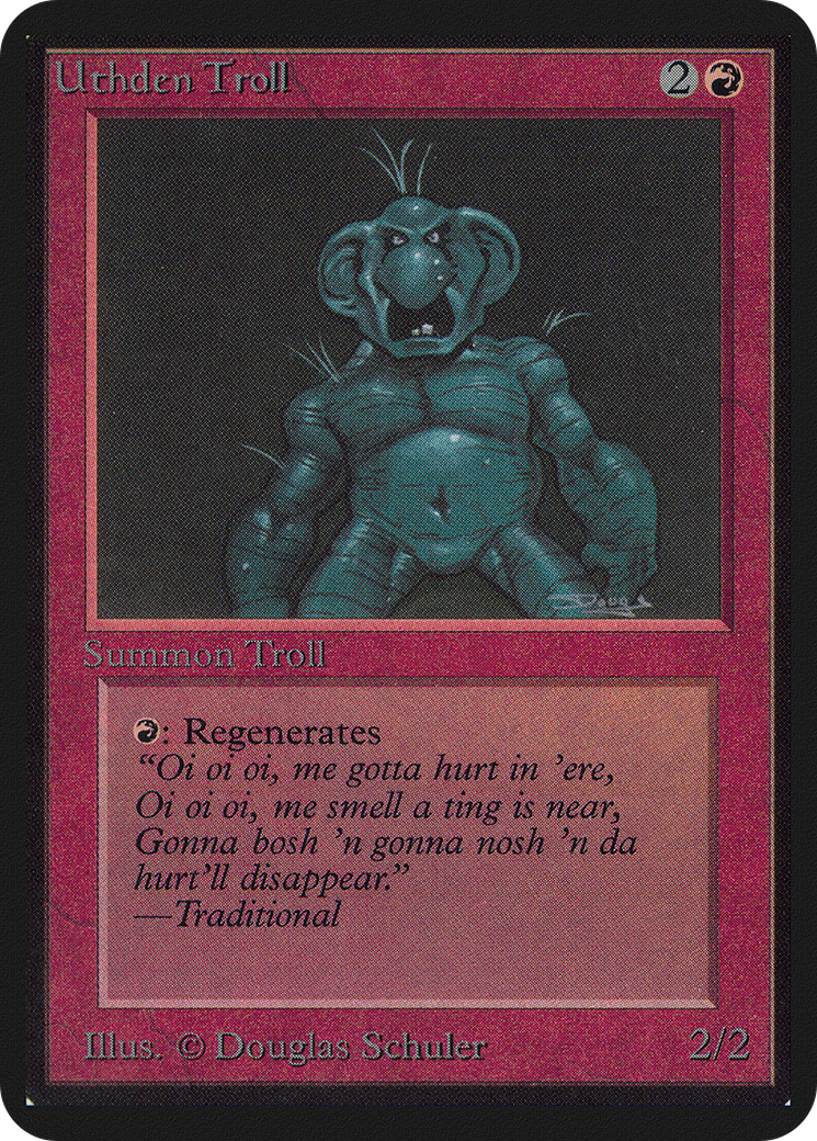 Uthden Troll (LEA-180) - Limited Edition Alpha - Premium MTG Single from Wizards of the Coast - Just $16.65! Shop now at Game Crave Tournament Store