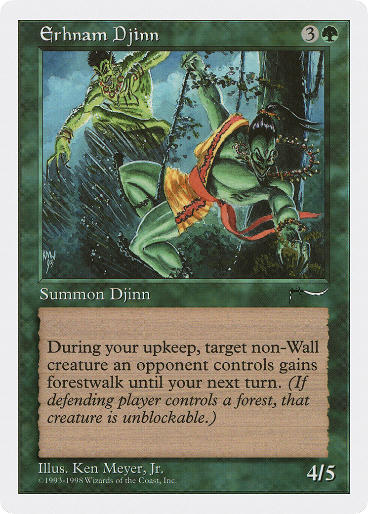 Erhnam Djinn (ATH-054) - Anthologies - Premium MTG Single from Wizards of the Coast - Just $0.26! Shop now at Game Crave Tournament Store