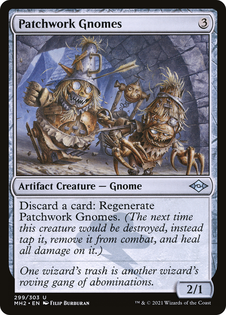 Patchwork Gnomes (MH2-299) - Modern Horizons 2 Etched Foil - Premium MTG Single from Wizards of the Coast - Just $0.08! Shop now at Game Crave Tournament Store