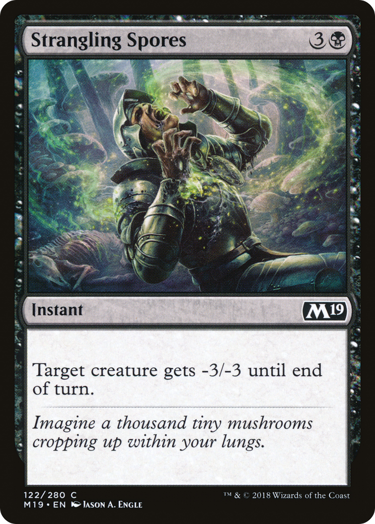 Strangling Spores (M19-122) - Core Set 2019 - Premium MTG Single from Wizards of the Coast - Just $0.08! Shop now at Game Crave Tournament Store